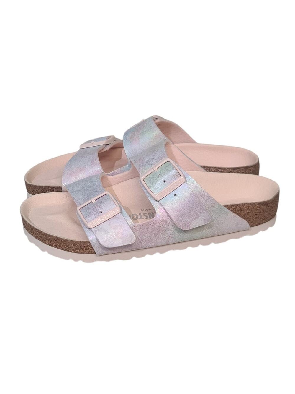 Birkenstock Arizona Iridescent Birko-Flor Sandals 38 7